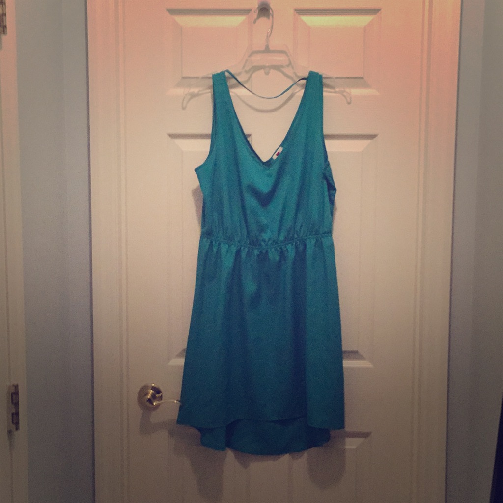 Emerald Green Silk Dress